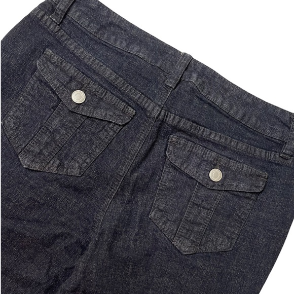 Liz Claiborne Organic Heritage Stretch Dark Wash Straight Leg Jean Size 6 Petite - Picture 8 of 11